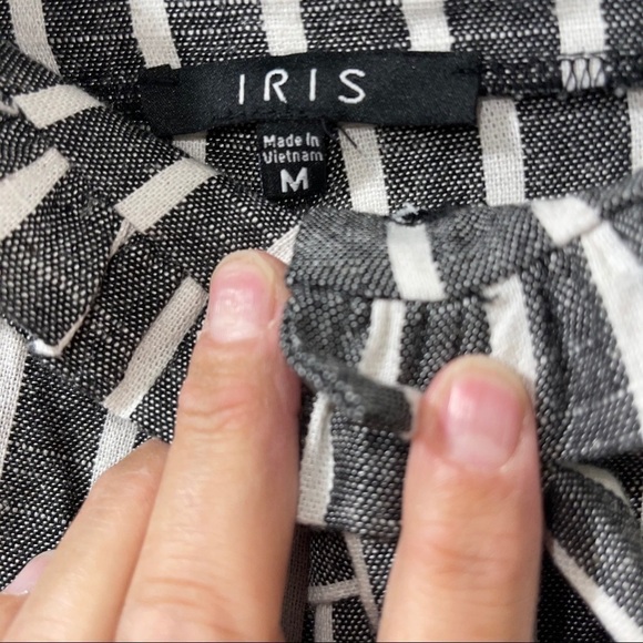 NWT - Iris Black and White Striped Trousers - Picture 9 of 12